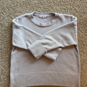 Anrabess Heather Gray Fuzzy Sweater